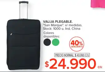 Carrefour VALIJA PLEGABLE. "San Marque". v/ medidas oferta