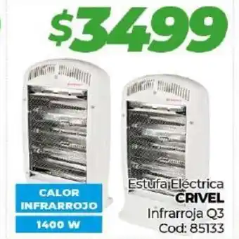Diarco Crivel Estufa Eléctrica Infrarroja Q3 oferta