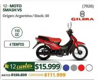 Hendel Moto Smash Vs Gilera oferta