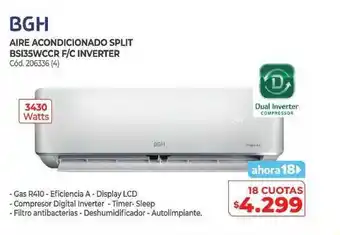 Naldo Lombardi Bgh Aire Acondicionado Split Bsi35wccr F C Inverter oferta