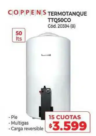 Naldo Lombardi Coppens Termotanque Ttq50co oferta
