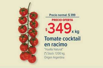 Carrefour Tomate Cocktail En Racimo oferta