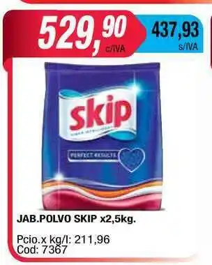 Maxiconsumo Skip Jab. Polvo x 2,5kg oferta
