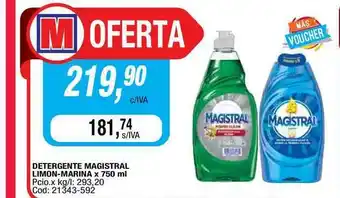 Maxiconsumo Detergente Magistral Limon-marina x 750ml oferta