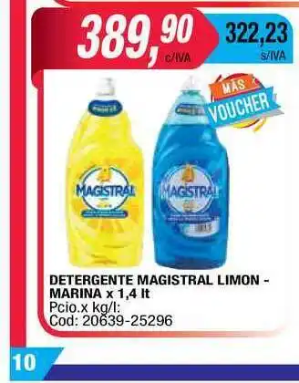 Maxiconsumo Detergente Magistral Limon-marina x 1,4lt oferta