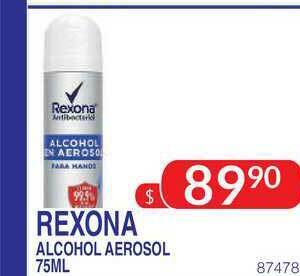 Masivos Rexona Alcohol Aerosol 75ml oferta