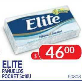 Masivos Elite Pañuelos Pocket 6x10u oferta