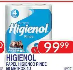 Masivos Higienol Papel Higienico Rinde oferta