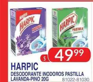 Masivos Harpic Desodorante Inodoros Pastilla Lavanda-pino 20g oferta