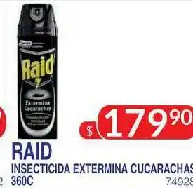 Masivos Raid Insecticida Extermina Cucarachas 360c oferta