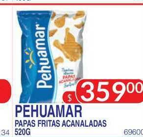 Masivos Pehuamar Papas Fritas Acanaladas 520g oferta