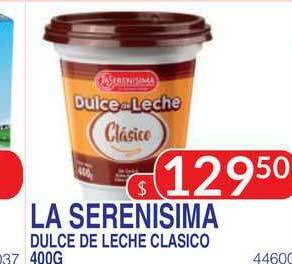 Masivos La Serenisima Dulce De Leche Clasico 400g oferta