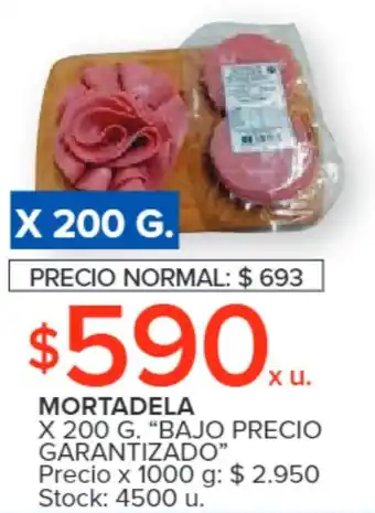 Carrefour Market MORTADELA X 200 G. "BAJO PRECIO GARANTIZADO" oferta
