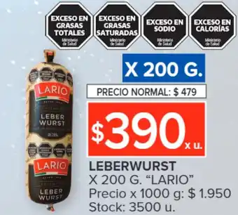 LEBERWURST X 200 G. "LARIO"