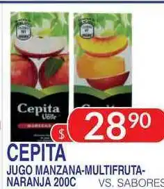 Masivos Cepita Jugo Manzana-mutlifruta-naranja 200c oferta