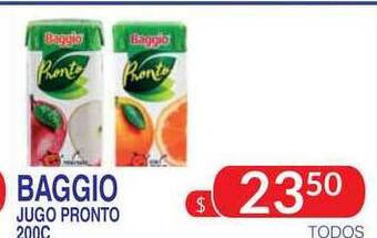 Masivos Baggio Jugo Pronto 200c oferta