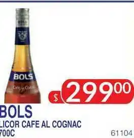 Masivos Bols Licor Cafe Al Cognac 700c oferta