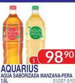 Masivos Aquarius Agua Saborizada Manzana-pera 1.5l oferta