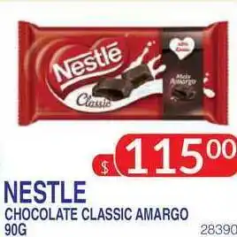 Masivos Nestle Chocolate Classic Amargo 90g oferta