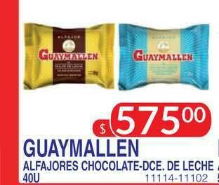 Masivos Guaymallen Alfajores Chocolate-dce De Leche 40u oferta