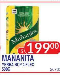 Masivos Mañanita Yerba Bcp 4 Flex 500g oferta