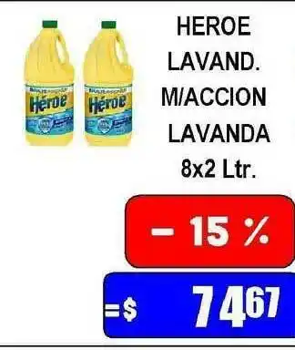 Heroe Lavand. M Accion Lavanda 8x2lts