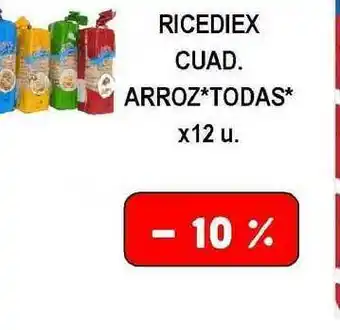 Dulcenter Ricediex Cuad. Arroz x12u oferta