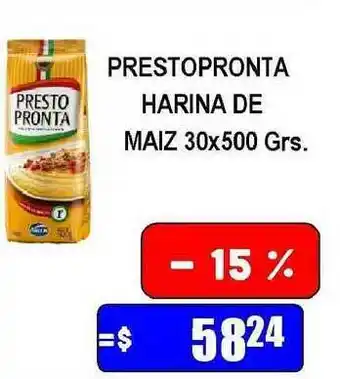Dulcenter Prestopronta Harina De Maiz 30x500grs oferta