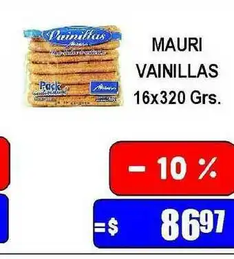 Dulcenter Mauri Vainillas 16x320grs oferta