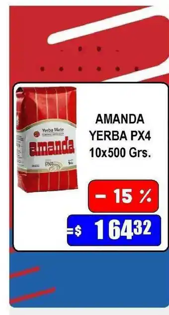 Dulcenter Amanda Yerba Px4 10x500grs oferta