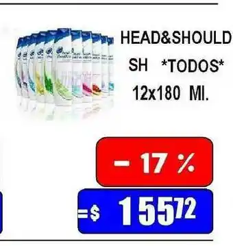 Head&should Sh 12x180ml