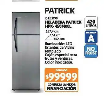 Cetrogar Heladera Patrick Hpk-450m00l oferta