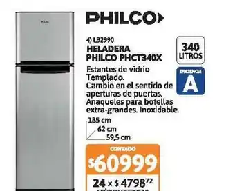 Cetrogar Heladera Philco Phc340x oferta