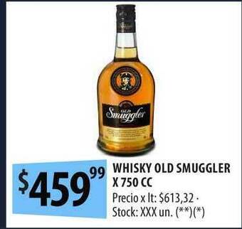 Punto Mayorista Whisky Old Smuggler x 750cc oferta