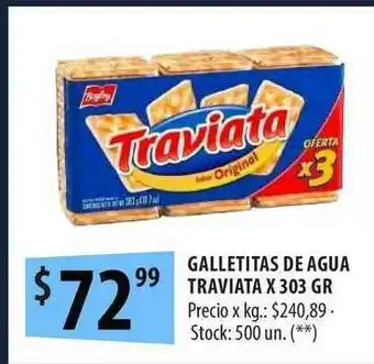 Punto Mayorista Galletitas De Agua Traviata x 303gr oferta