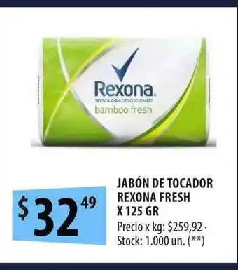 Punto Mayorista Jabón De Tocador Rexona Fresh x 125gr oferta