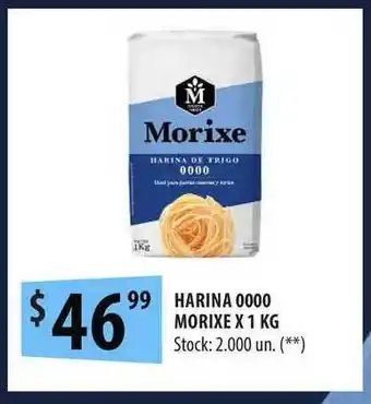 Punto Mayorista Harina 0000 Morixe X 1 Kg oferta