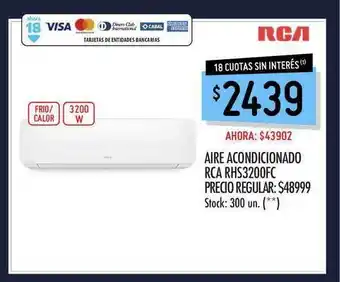 Punto Mayorista Aire Acondicionado Rca Rhs3200fc oferta