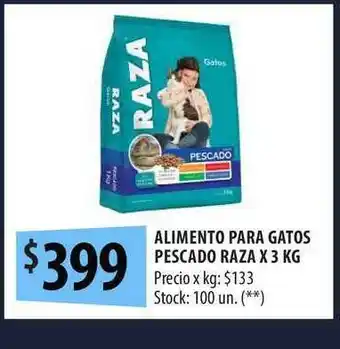 Alimento Para Gatos Pescado Raza x 3 kg