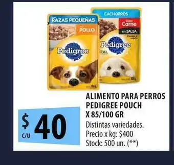 Punto Mayorista Alimento Para Peros Pedigree Pouch X 85 oferta