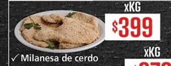 Supermercados Aiello Milanesa de cerdo oferta