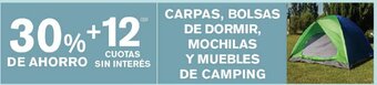 Supermercados Vea Carpas, Bolsas De Dormir, Mochilas Y Muebles De Camping oferta