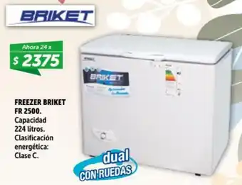 Belgrano Hogar Briket Freezer FR 2500 224 litros oferta