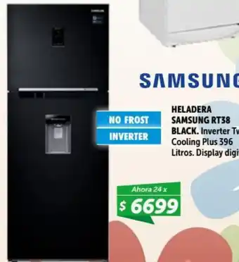 Belgrano Hogar Samsung No Frost Inverter Heladera RT38 Black. Inverter Twin Cooling Plus 396 litros. oferta
