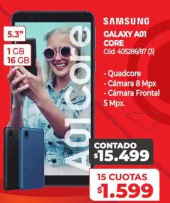 Naldo Lombardi Samsung Galaxy A01 Core 405286/87 5.3" 1 GB 16 GB oferta