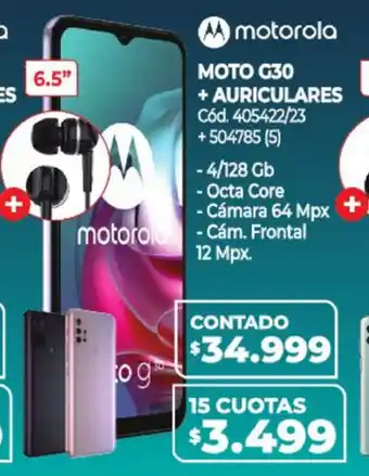 Naldo Lombardi motorola Moto G30 + Auriculares 6.5" 405422/23 + 504785 (5) oferta