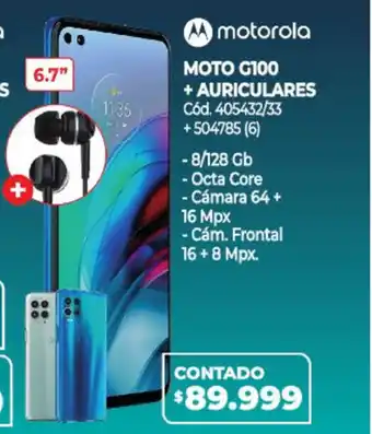 Naldo Lombardi Motorola Moto G100 + Auriculares 405432/33+504785 (6) 6.7 " oferta