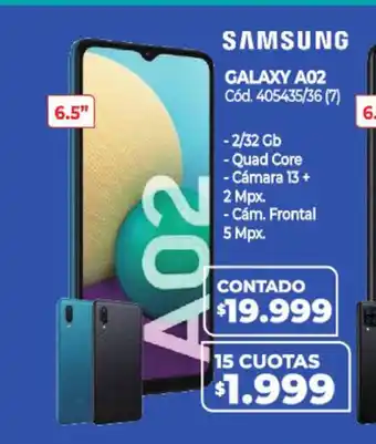 Naldo Lombardi Samsung Galaxy A02 405435/36 (7) 6.5" oferta