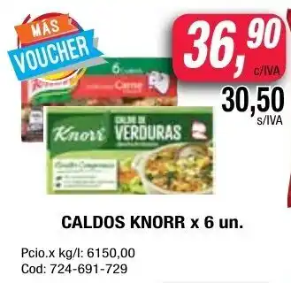 Maxiconsumo Knorr Caldos x 6 un. oferta