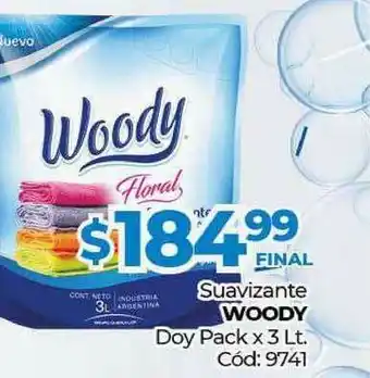 Diarco Suavizante Woody Doy Pack x 3lt oferta